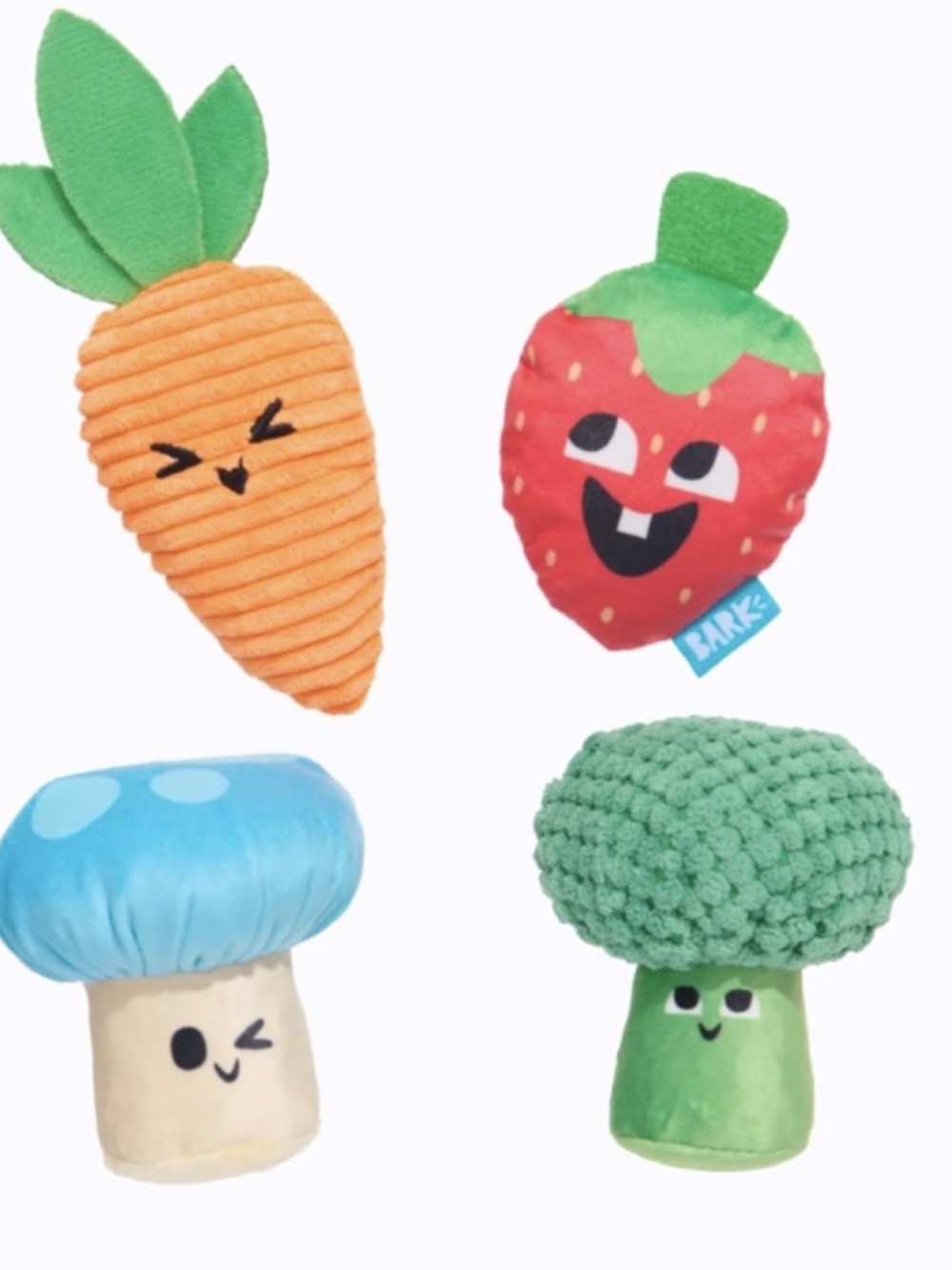 BARK Veggie Patch Pals Multi-Toy(s) Plush Dog Set Toy(s)